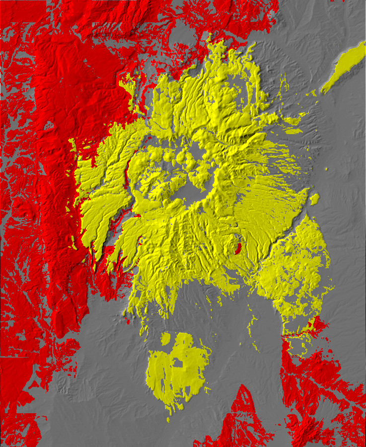 Relief map of the Jemez showing major tectonic
        provices